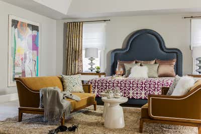  Transitional Family Home Bedroom. Modern Meets Tradition by Eleven Interiors LLC.