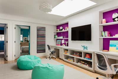  Contemporary Family Home Children's Room. Beacon Hill Carriage House by Eleven Interiors LLC.