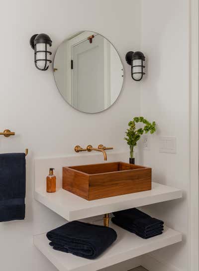 Contemporary Family Home Bathroom. Beacon Hill Carriage House by Eleven Interiors LLC.