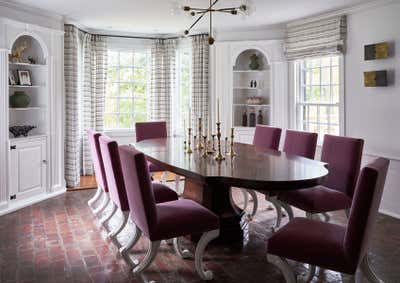  Contemporary Eclectic Family Home Dining Room. Brook Side Home by Shannon Connor Interiors.