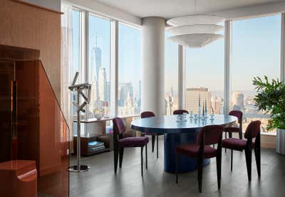  Contemporary Apartment Dining Room. One Manhattan Square by Jamie Bush + Co..