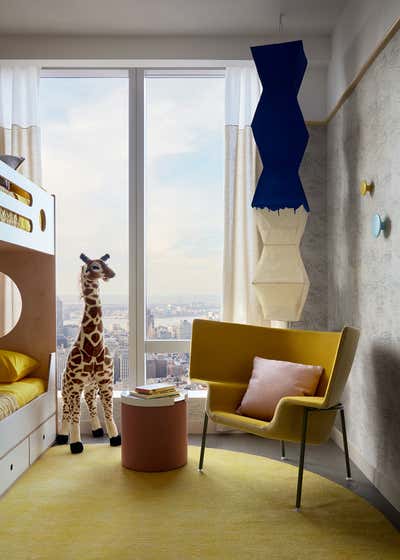  Contemporary Apartment Children's Room. One Manhattan Square by Jamie Bush + Co..
