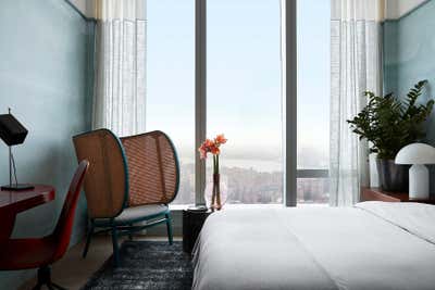  Contemporary Apartment Bedroom. One Manhattan Square by Jamie Bush + Co..