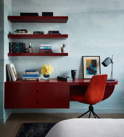  Modern Apartment Bedroom. One Manhattan Square by Jamie Bush + Co..
