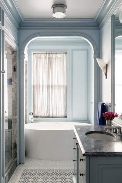  Transitional Apartment Bathroom. Union Park Townhouse by Evolve Residential .