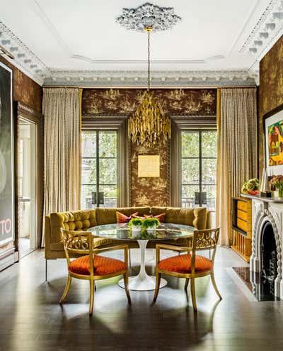  Transitional Apartment Dining Room. Union Park Townhouse by Evolve Residential .