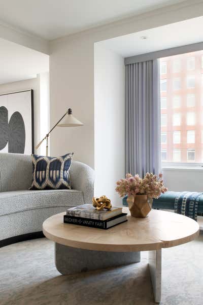  Eclectic Apartment Living Room. Battery Park Duplex by HCO INTERIORS.