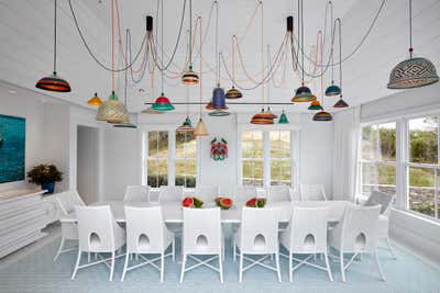  Beach Style Dining Room. Montauk Home by Ghislaine Viñas .