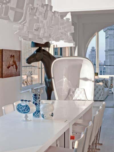  Eclectic Apartment Dining Room. Skyhouse by Ghislaine Viñas .