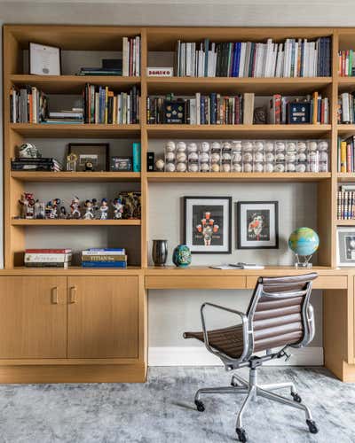 Contemporary Apartment Office and Study. West Village by J Cohler Mason Design.