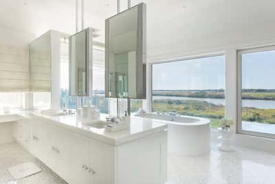 Contemporary Beach House Bathroom. Watermill by J Cohler Mason Design.