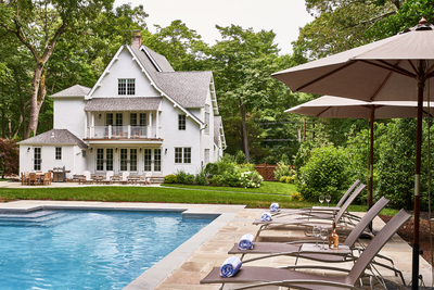  Transitional Country House Exterior. Locust Valley by J Cohler Mason Design.