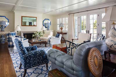  Transitional Family Home Living Room. Martha's Vineyard by Gil Walsh Interiors.