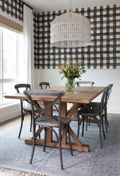  Transitional Family Home Dining Room. Modern Farmhouse by Nuela Designs.