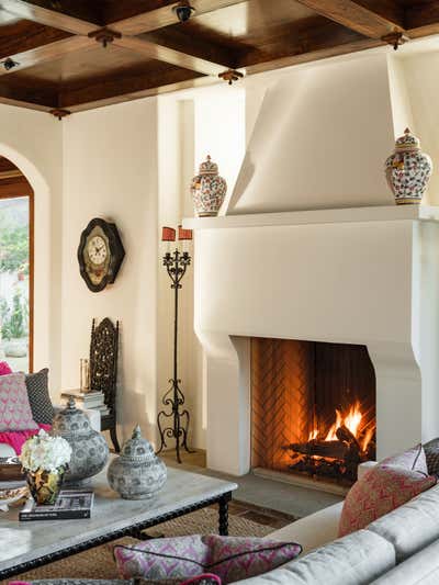  Mediterranean Traditional Family Home Living Room. Villa Vista by Grace Home Furnishings.