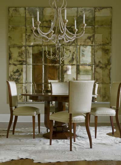  Hollywood Regency Art Deco Apartment Dining Room. A Luxurious Penthouse in Historic Charleston by Elizabeth Hagins Interior Design.