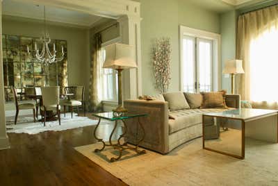 Hollywood Regency Open Plan. A Luxurious Penthouse in Historic Charleston by Elizabeth Hagins Interior Design.
