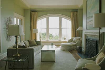 Hollywood Regency Living Room. A Luxurious Penthouse in Historic Charleston by Elizabeth Hagins Interior Design.