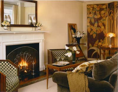  Art Deco Apartment Living Room. A Classic Six on the Upper East Side in Manhattan  by Elizabeth Hagins Interior Design.