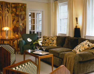  Art Deco Living Room. A Classic Six on the Upper East Side in Manhattan  by Elizabeth Hagins Interior Design.