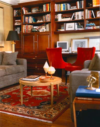  Art Deco Apartment Office and Study. A Classic Six on the Upper East Side in Manhattan  by Elizabeth Hagins Interior Design.