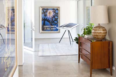  Mid-Century Modern Family Home Entry and Hall. Rhapsody in Blue by Grace Home Furnishings.
