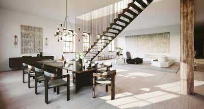  Contemporary Minimalist Dining Room. NYC Loft  by DJDS.