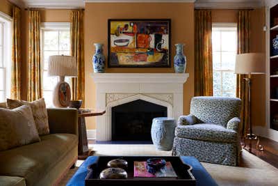  Maximalist Family Home Living Room. Del Monte by Dennis Brackeen Design Group.