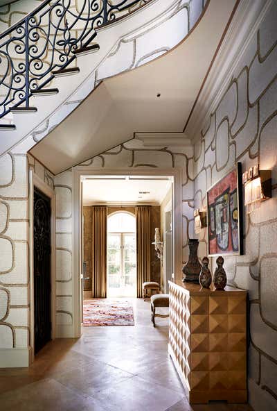  Transitional Family Home Entry and Hall. Del Monte by Dennis Brackeen Design Group.