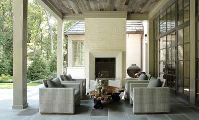 Transitional Patio and Deck. Buckhead Residence by Tish Mills Interiors.