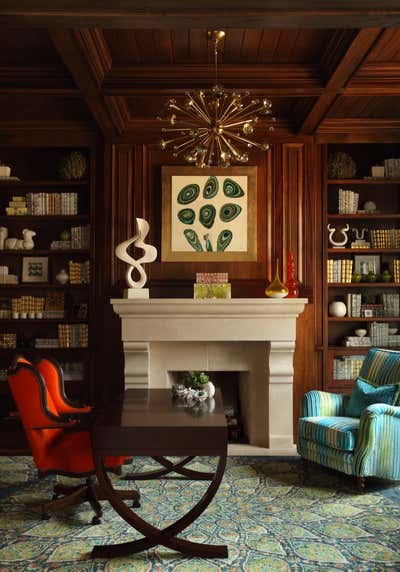  Transitional Transitional Family Home Office and Study. Bold Renovation by Tish Mills Interiors.
