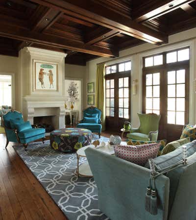  Transitional Transitional Family Home Living Room. Bold Renovation by Tish Mills Interiors.