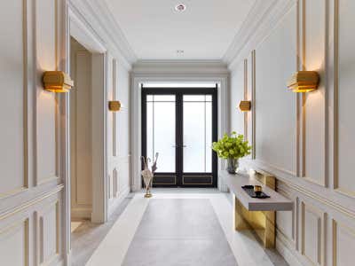  French Family Home Entry and Hall. Upper East Side Townhouse by Meyer Davis.