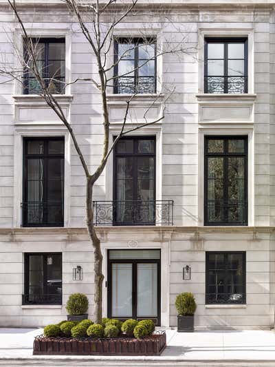  French Family Home Exterior. Upper East Side Townhouse by Meyer Davis.