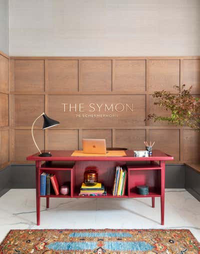 Modern Mixed Use Lobby and Reception. The Symon Sales Office by Studio DB.