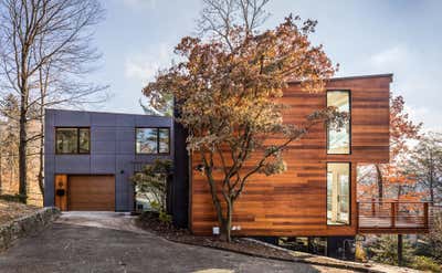  Mid-Century Modern Family Home Exterior. Hastings-on-Hudson by Studio DB.