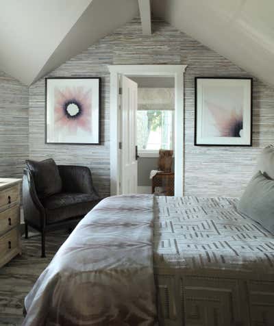  Transitional Vacation Home Bedroom. Napa Valley Vineyard Guest Retreat by Tish Mills Interiors.