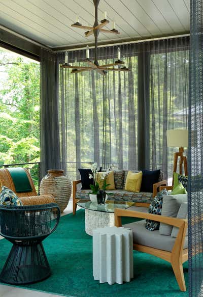 Eclectic Family Home Exterior. Contemporary Porch Living by Tish Mills Interiors.