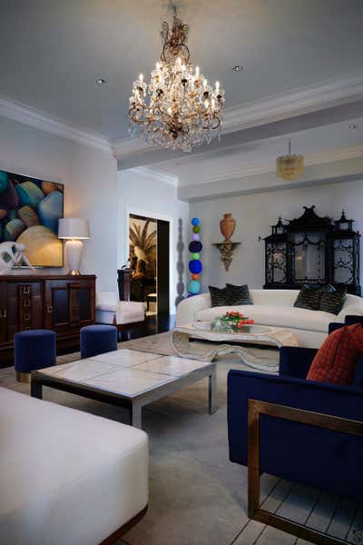  Eclectic Retail Living Room. Moxie Interiors by Dennis Brackeen Design Group.
