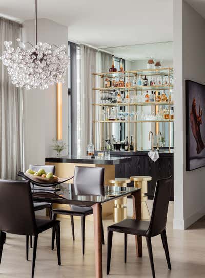  Contemporary Apartment Dining Room. Elegant Penthouse by Eleven Interiors LLC.