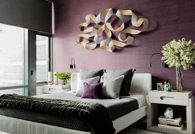 Contemporary Apartment Bedroom. Elegant Penthouse by Eleven Interiors LLC.