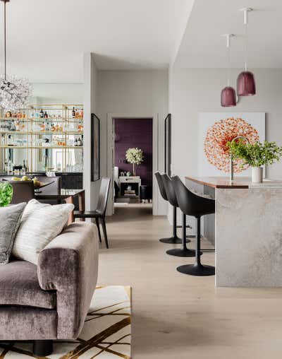 Contemporary Apartment Open Plan. Elegant Penthouse by Eleven Interiors LLC.