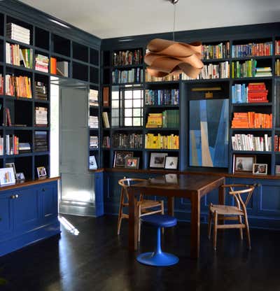  Transitional Family Home Office and Study. Oakdale Residence by Laura W. Jenkins Interiors.