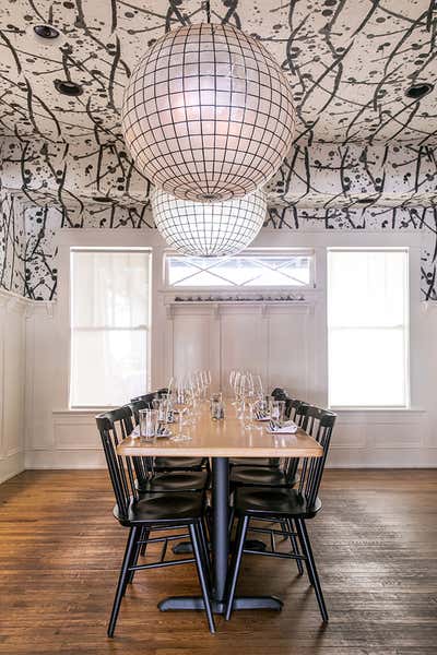  Eclectic Restaurant Dining Room. Restaurant Holmes by Laura W. Jenkins Interiors.