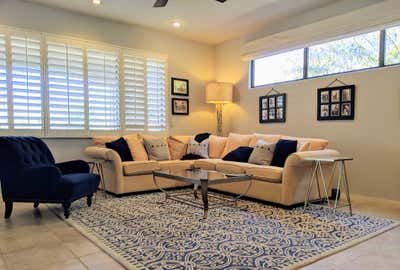  Beach Style Bar and Game Room. Bringing Art into the Family Room by JC Robertson Designs.