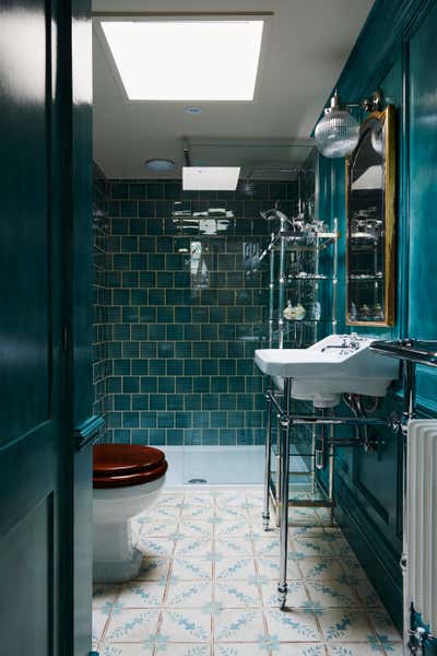 English Country Family Home Bathroom. Chelsea Townhouse by Violet & George.
