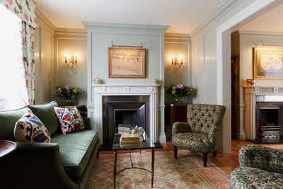  English Country Family Home Living Room. Chelsea Townhouse by Violet & George.