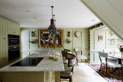  English Country Family Home Kitchen. Chelsea Townhouse by Violet & George.
