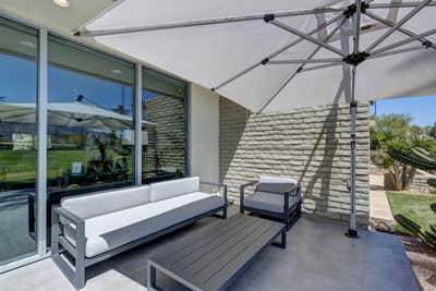  Mid-Century Modern Contemporary Vacation Home Patio and Deck. Indian Wells Condo by Casa Nu.