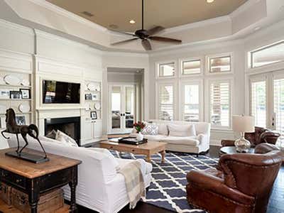  Country Living Room. Florida Family Home by Evans Construction & Design.